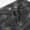 Camo Print Cargo Wide Leg Denim Jeans