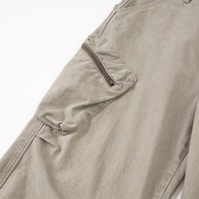 Relaxed Fit Tactical Cargo Zipper Pants