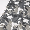 Utility Style Camo Print Wide Leg Cargo Pants