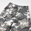Utility Style Camo Print Wide Leg Cargo Pants