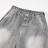 Vintage Gray Distressed High Waist Jeans