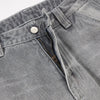 Vintage Gray Distressed High Waist Jeans