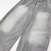 Vintage Gray Distressed High Waist Jeans