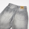 Vintage Gray Distressed High Waist Jeans
