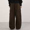Vintage Brown Oversized Pocket Cargo Pants