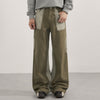 Cargo Contrast Pocket Loose Fit Pants