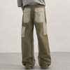 Cargo Contrast Pocket Loose Fit Pants