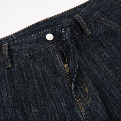 Classic Dark Wash High Waist Wide Leg Jeans