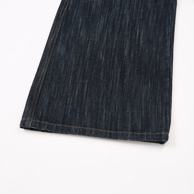 Classic Dark Wash High Waist Wide Leg Jeans