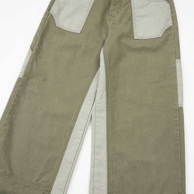 Cargo Contrast Pocket Loose Fit Pants