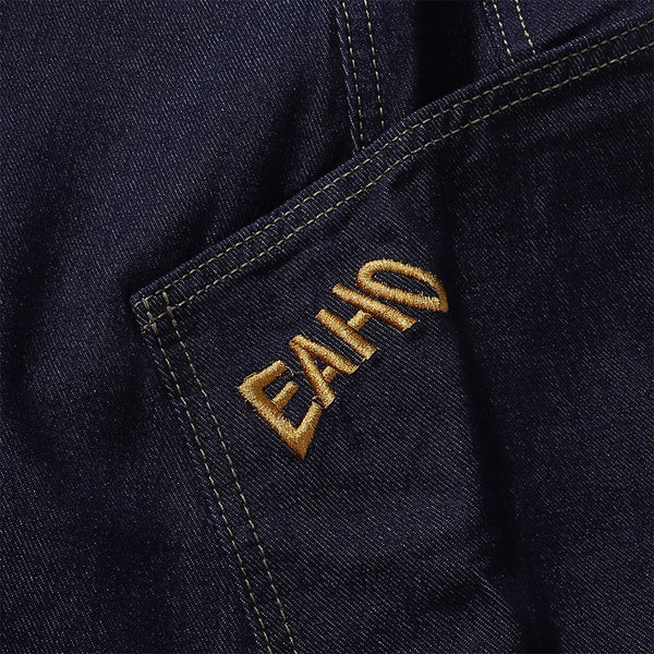 Wide Leg Utility Indigo Denim Pants