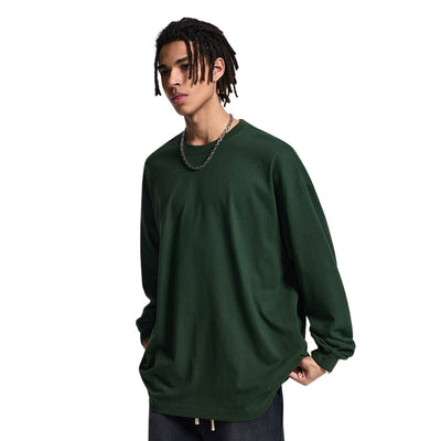 Vintage Loose Fit Heavyweight Cotton Long-Sleeve T-Shirt