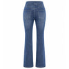 Vintage Washed High Waist Straight Leg Jeans