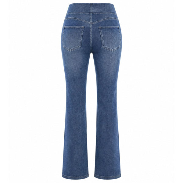 Vintage Washed High Waist Straight Leg Jeans