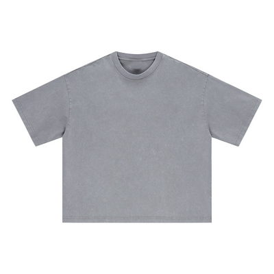 Oversized Vintage Wash Cotton Tee Shirt