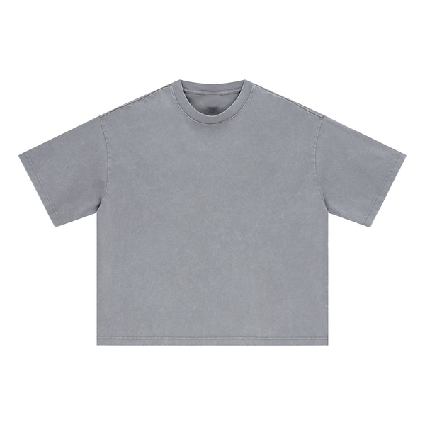 Oversized Vintage Wash Cotton Tee Shirt