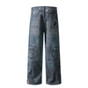 Cartoon Printed Baggy Denim Pants