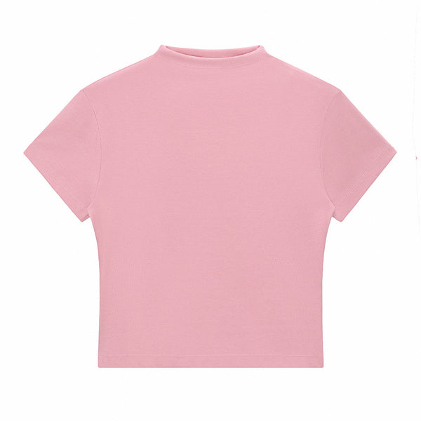 Minimal Textured Knit Fit T-Shirt