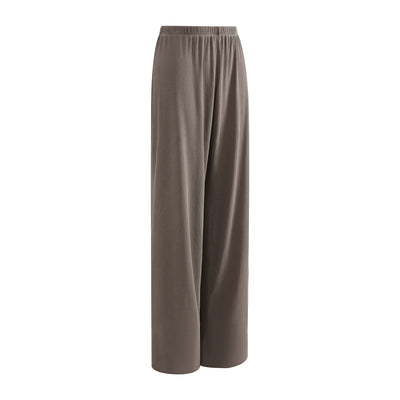 Women's Relaxed Straight Leg Ribbed Trousers