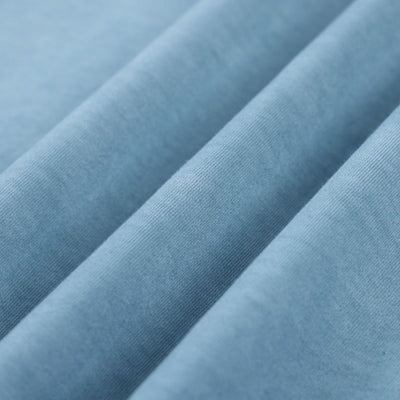 Washed Cotton Boxy Cropped Crew Neck Tee