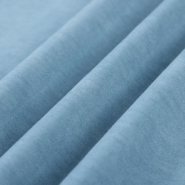 Washed Cotton Boxy Cropped Crew Neck Tee