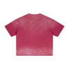 Boxy Raw Edge Washed Loose Short Sleeve Tee