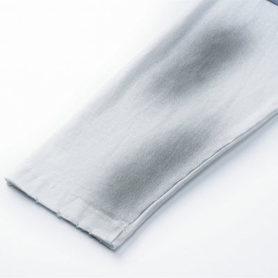 Washed Colorblock Contrast Sleeve Tee