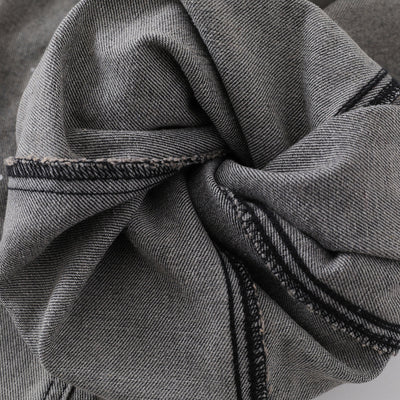 Paint Splatter Panel Stitching Barrel-Leg Jeans