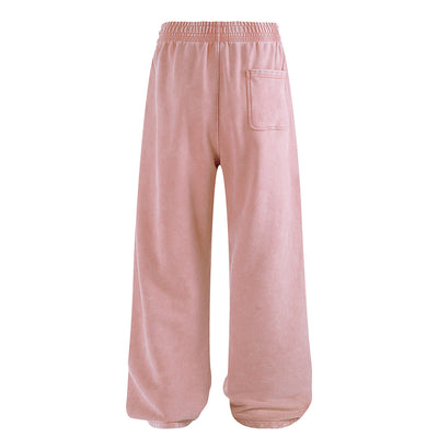 Sweatpants Washed Wide-Leg Vintage Streetwear Joggers