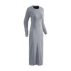 Slim Fit Long Sleeves Ribbed Midi Dress
