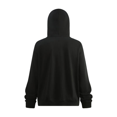 Unisex Full-Zip Fleece Layered Hood Hoodie