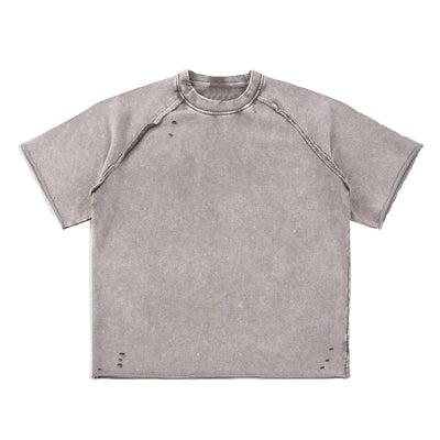 Heavy Washed Wax-Dyed High Street Raglan Tee
