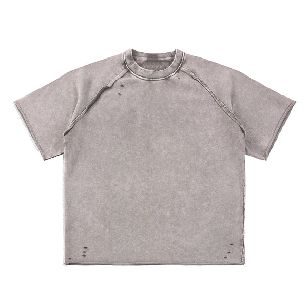 Heavy Washed Wax-Dyed High Street Raglan Tee