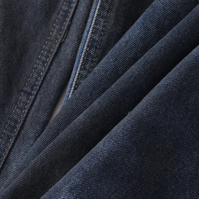 Fray Hem Vintage Wide-Leg Distressed Jeans