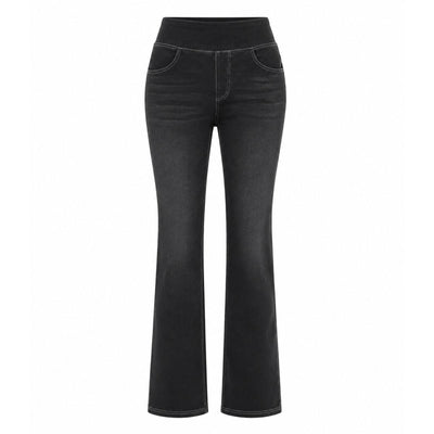 Vintage Washed High Waist Straight Leg Jeans