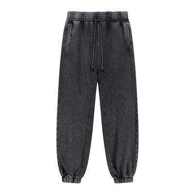 Acid Washed Cotton Baggy Joggers