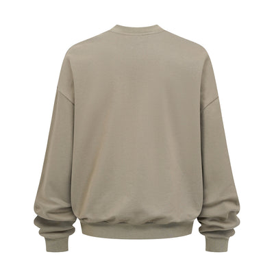 Brushed Fleece Soft Crewneck Pullover Sweatshirt