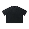 Boxy Waffle Washed Distressed Raglan Tee