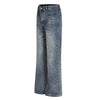 Men's Mid-Rise Straight-Leg Washed Denim Pants – Vintage Casual