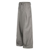 Quiet Luxury Pleated Straight-Leg Trousers