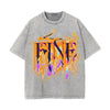 Fine Streetwear Acid Style Graphic Tee-INNBLAC