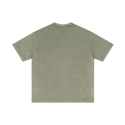 Vintage Wash Reverse T Shirt 275gsm