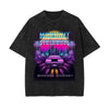Midnight Synthwave Graphic Washed Tee-INNBLAC