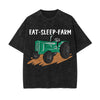 Eat Sleep Farm Graphic Tee-INNBLAC