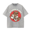 No Drama Please Graphic Washed Tee-INNBLAC