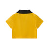 Contrast Panel Y2K Athletic Crop Tee