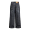 Vintage Washed Slub Distressed Baggy Denim Pants