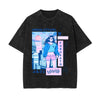 Urban City Girl Graphic Washed Tee-INNBLAC