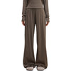 Women's Relaxed Straight Leg Ribbed Trousers