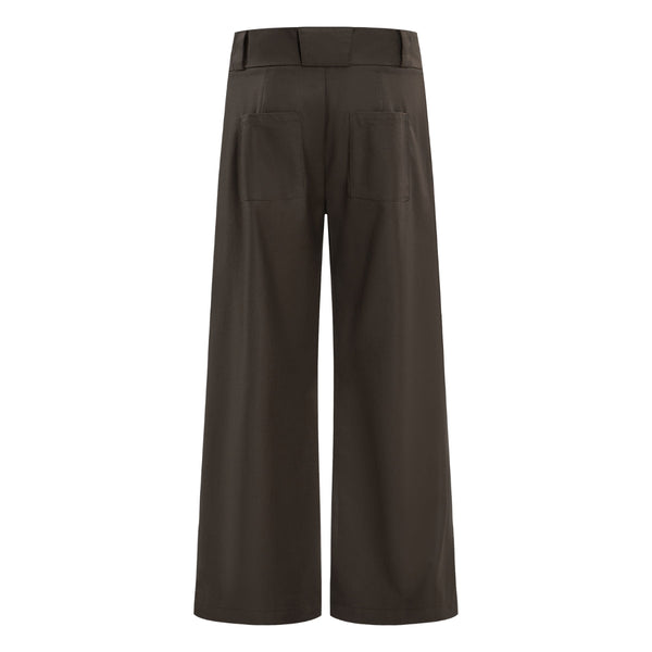 Vintage High Street Pleated Wide-Leg Draped Trousers